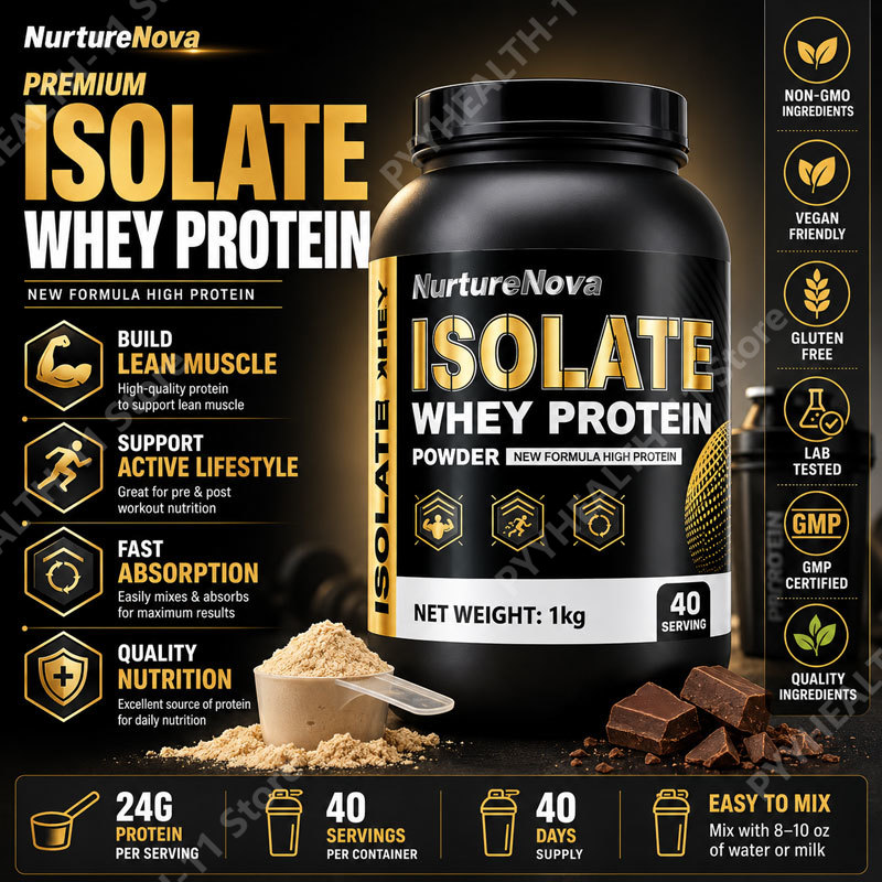 Nutrition Fitness Supplements - Whey Protein Isolate Powder Low Fat