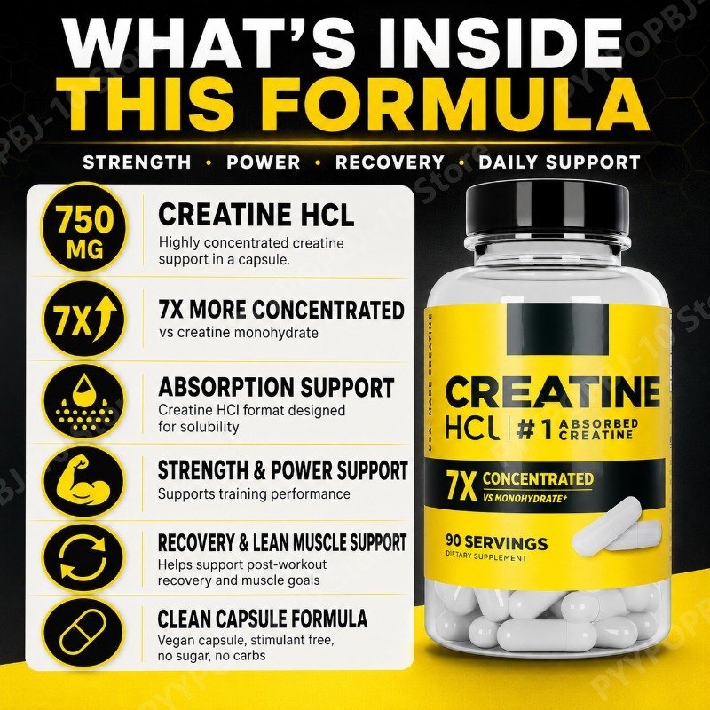 Creatine HCl 750mg 90 Capsules - Nutrition Fitness Supplements review and price