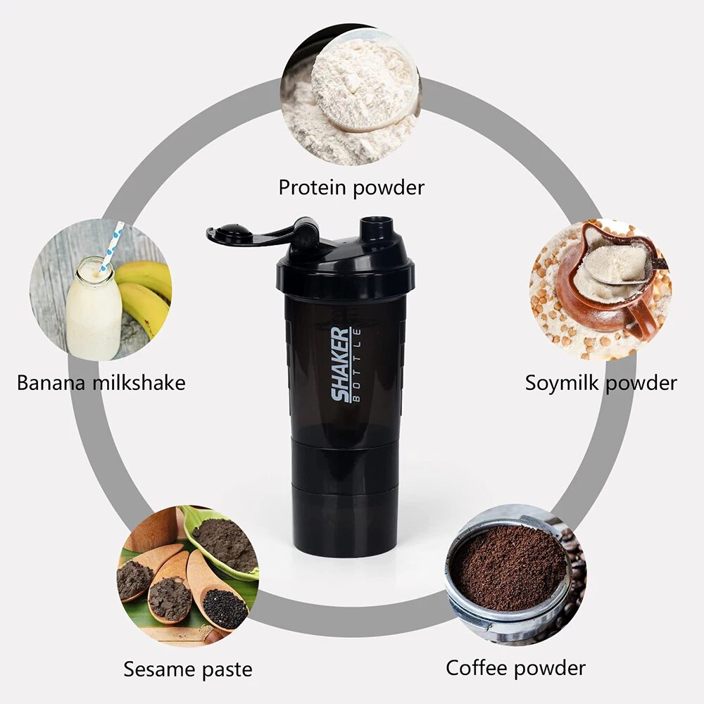 3 Layers Shaker Protein Bottle - Whey Protein Isolate review and price