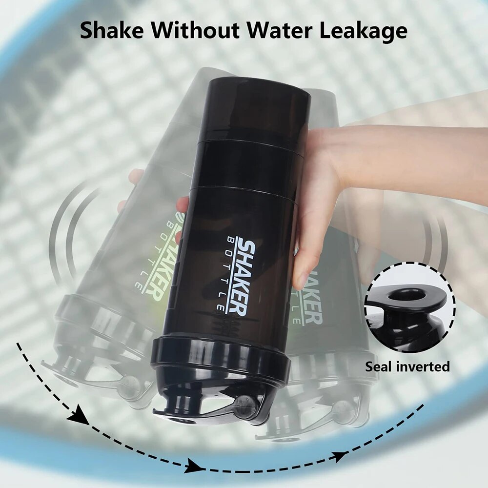 3 Layers Shaker Protein Bottle - Whey Protein Isolate review and price