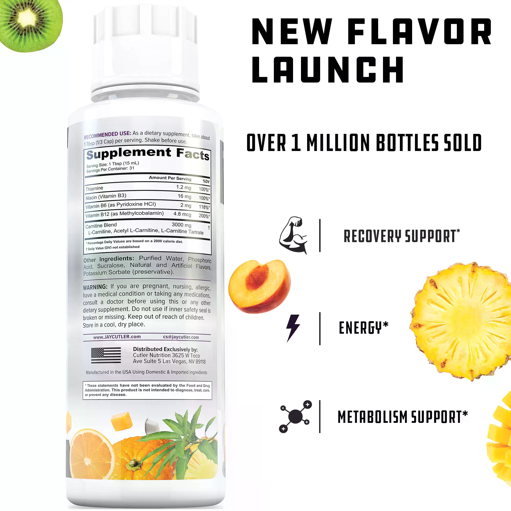 Cutler Nutrition Liquid Carnit - Nutrition Fitness Supplements review and price