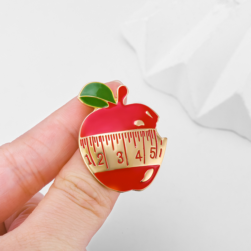 Nutrition Apple Enamel Brooch  - Nutrition Zinc review and price