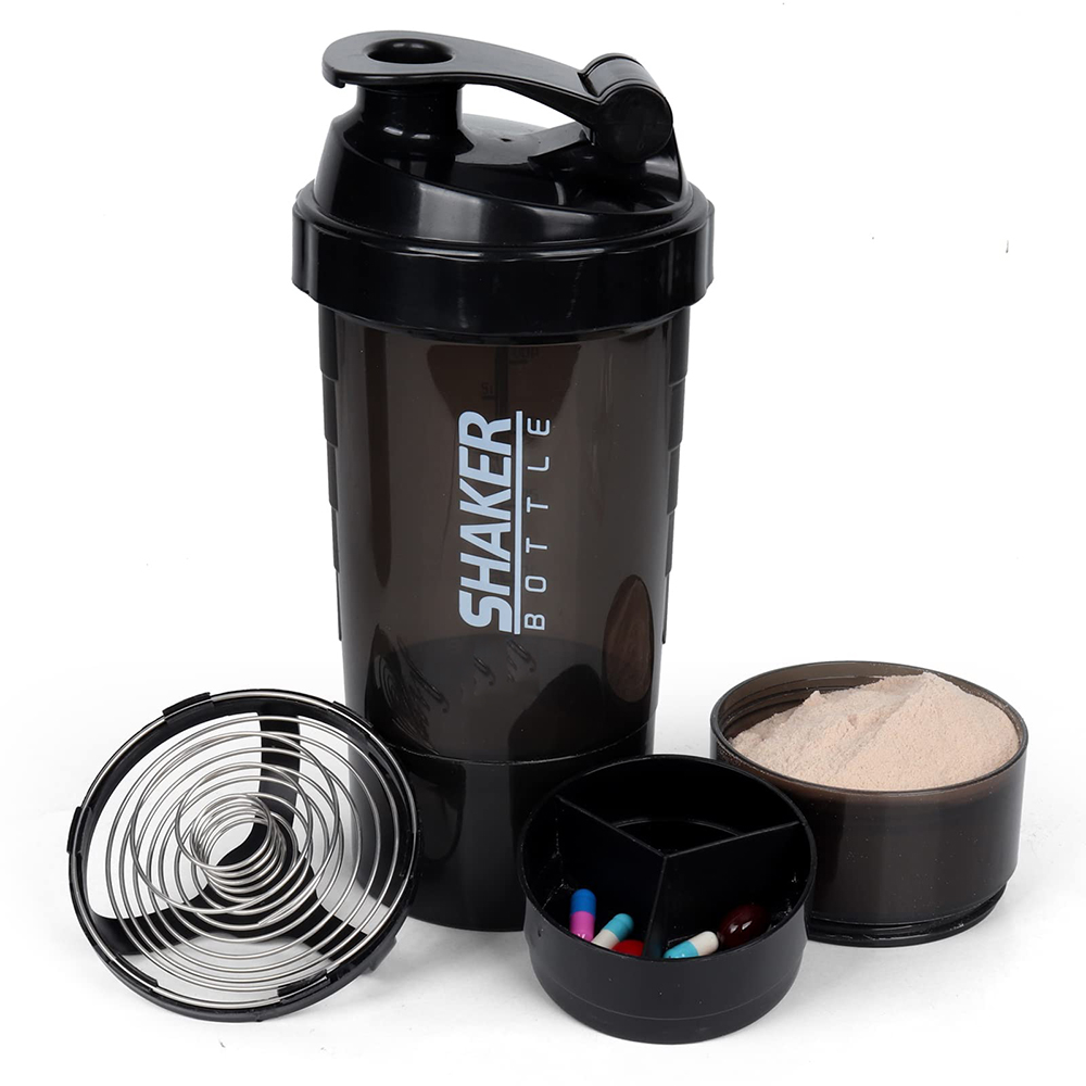 3 Layers Shaker Protein Bottle - Whey Protein Isolate review and price