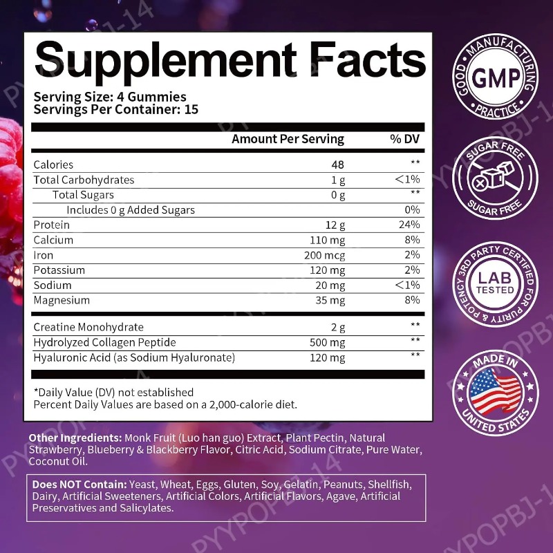 Protein Gummies with Whey Crea - Nutrition Fitness Supplements review and price